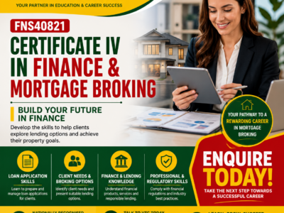 FNS40821 Certificate IV in Finance and Mortgage Broking